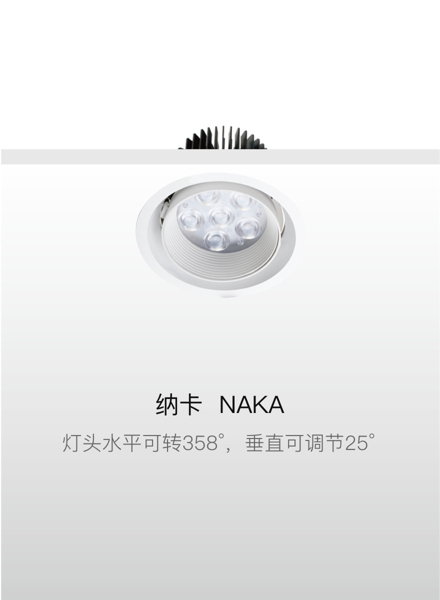 中赛照明子品牌 NAKA 纳卡 标识